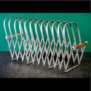 Vintage Aluminum Accordian File Organizer